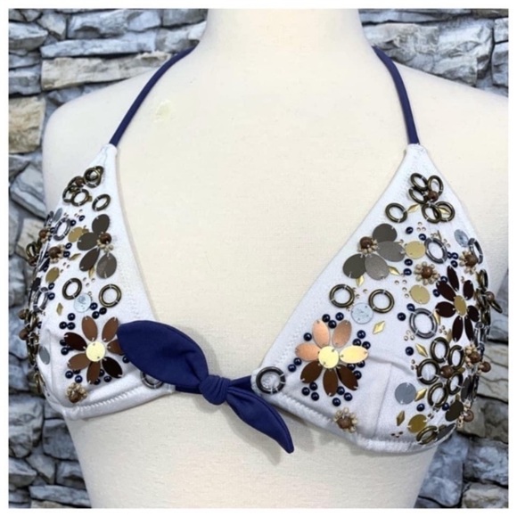 #49 Y2K Victorias Secret Bead String Bikini Set Swimsuit Top Bottom 2009 Vintage - Picture 4 of 5